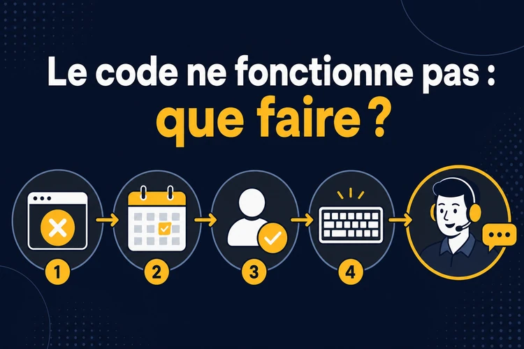 Le code ne fonctionne pas : que faire ?
