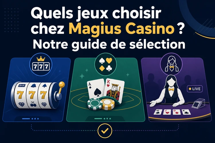 Quels jeux choisir chez Magius Casino ? Notre guide de sélection