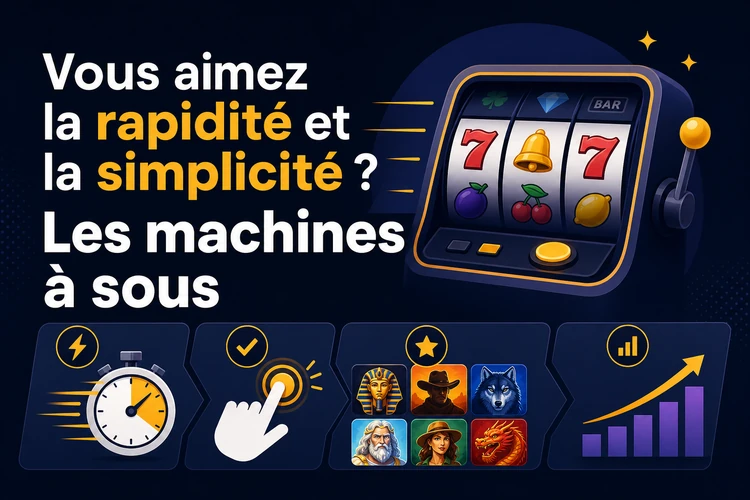 Vous aimez la rapidité et la simplicité ? Les machines à sous